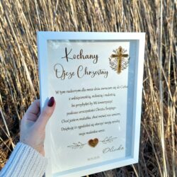 Oryginalne Podziękowania dla Chrzestnych - na komunie, chrzest