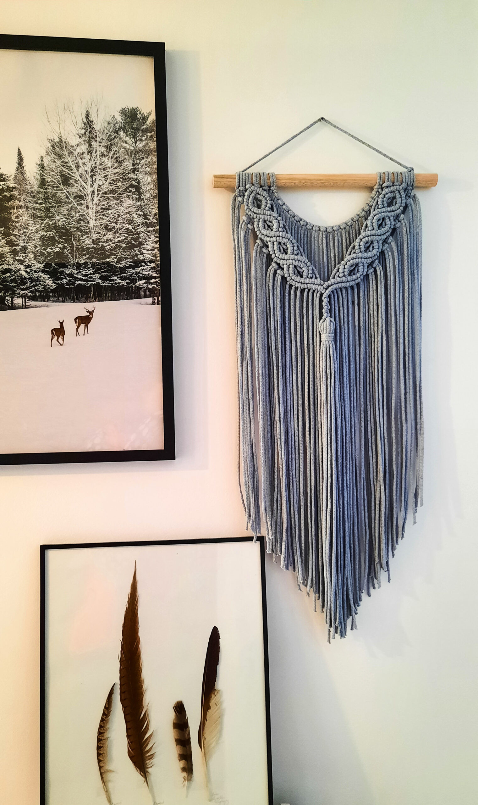 Makrama ścienna Boho 40x80 cm dekoracja Różne Kolory