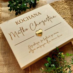 Podziękowanie dla Rodziców Chrzestnych/Dziadków - Pudełko na Merci