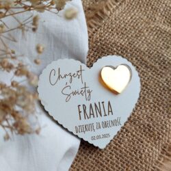 Podziękowanie dla gości Chrzest Magnes - Personalizowany