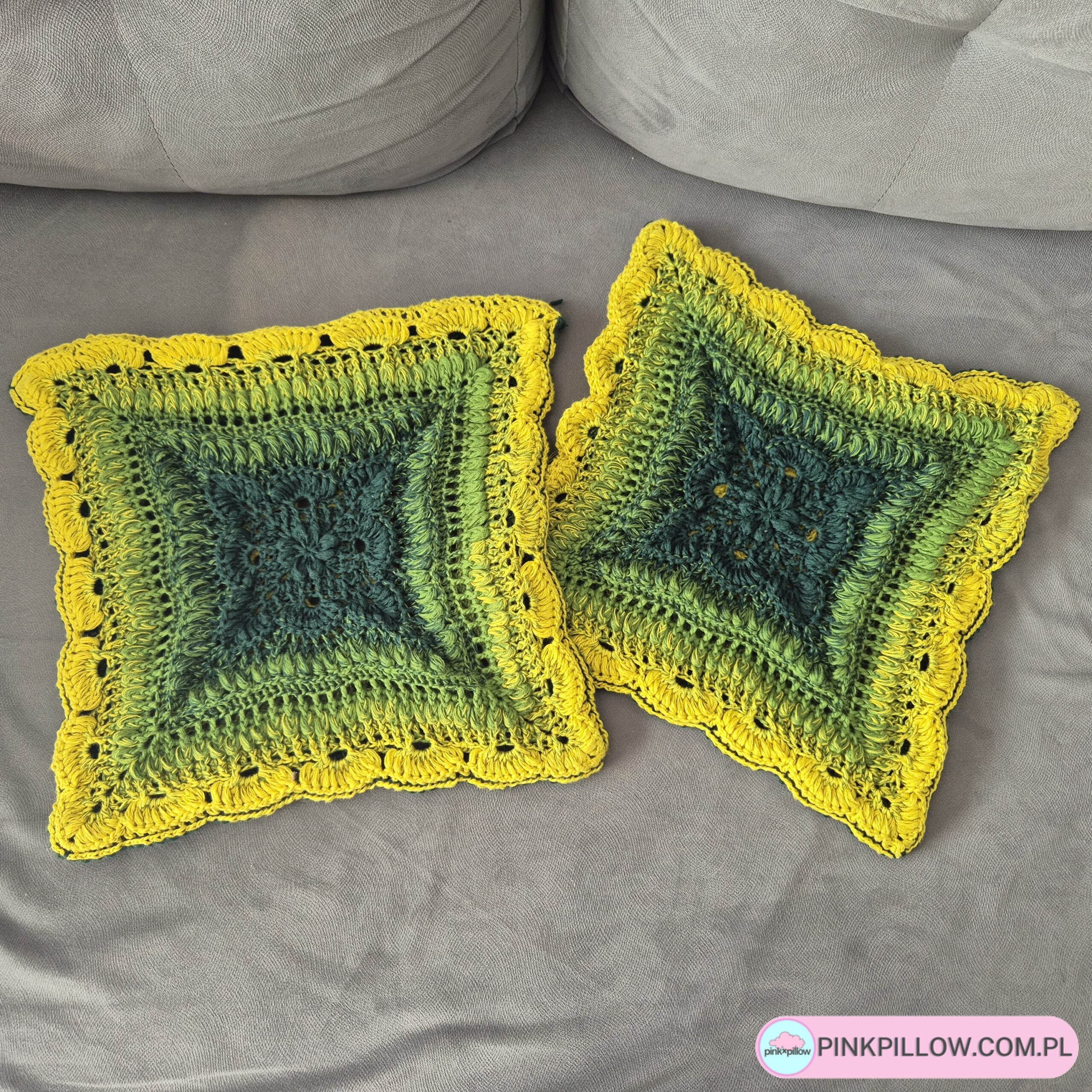 Rustykalna Poszewka na poduszkę Ombre 30x30 cm - obrazek 4