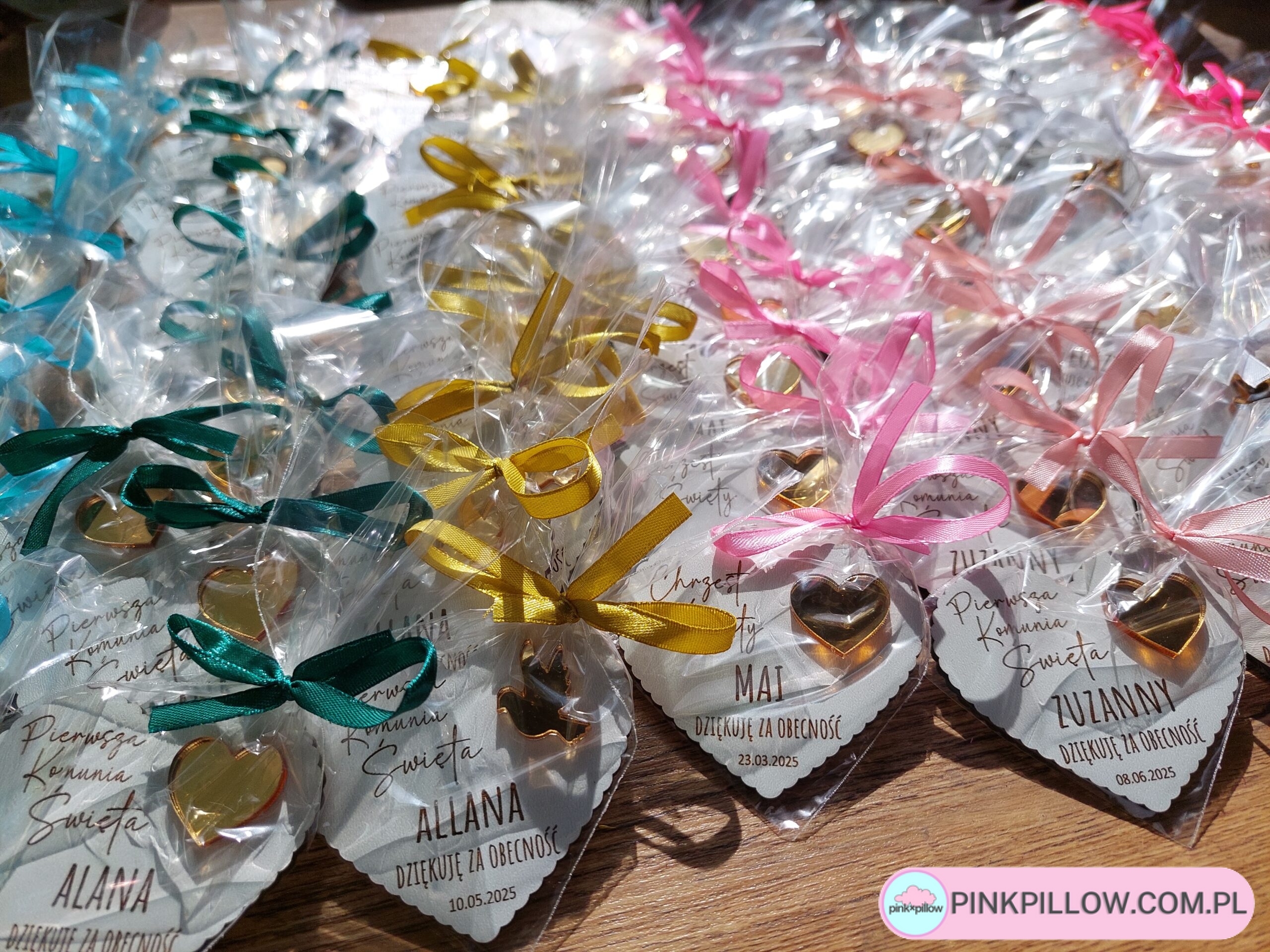 Grawerowane Podziękowania dla gości Komunia Magnes - obrazek 3