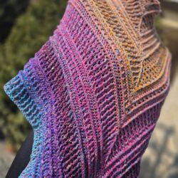 Duża, Kolorowa Chusta na ramiona - Wzór Lynd