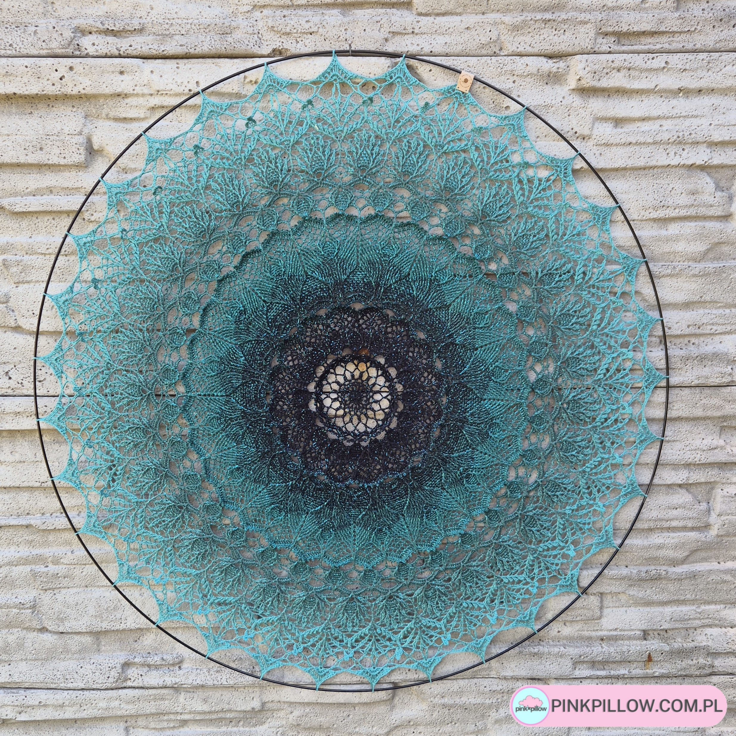 Mandala 100 cm Arcanoweave Turkusowa - obrazek 2