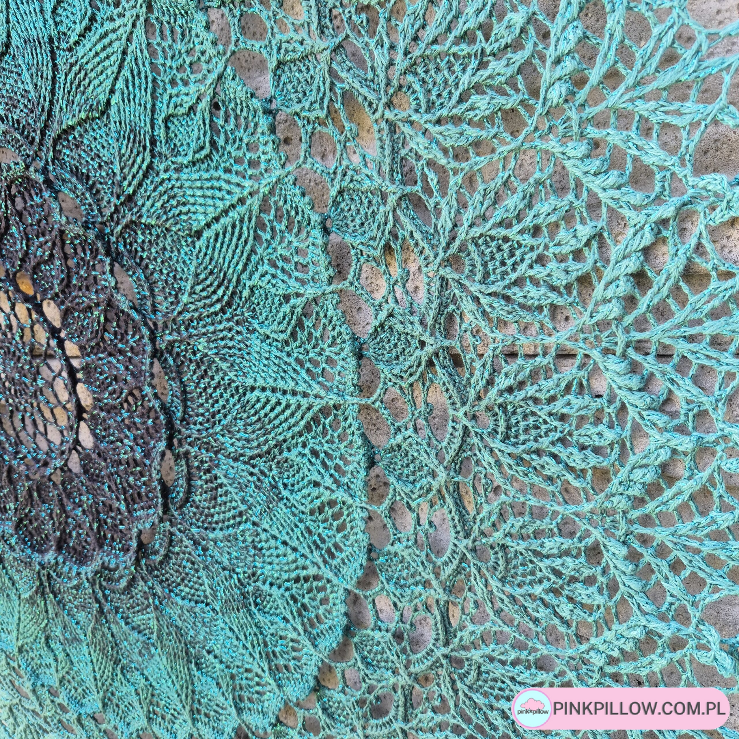 Mandala 100 cm Arcanoweave Turkusowa - obrazek 3