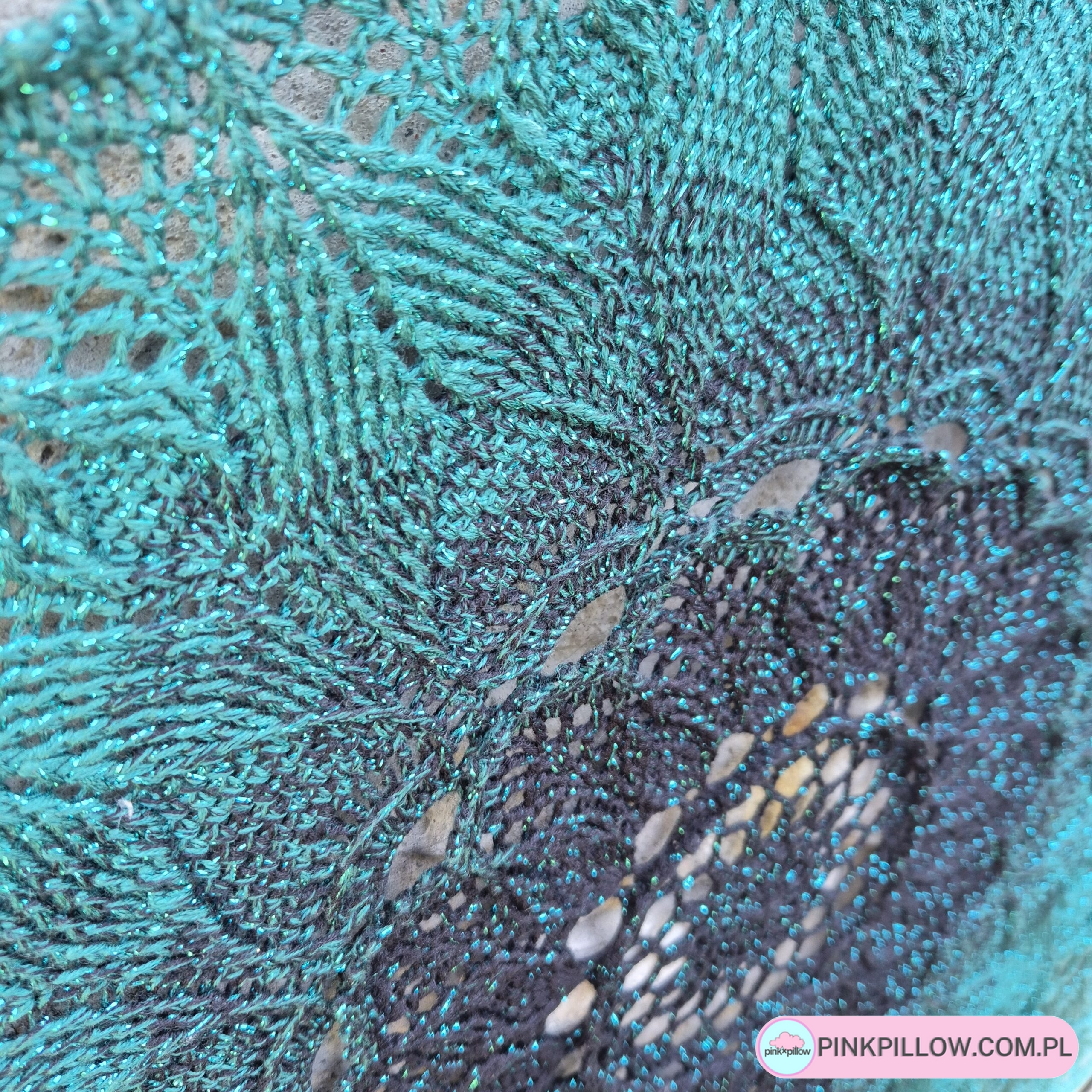 Mandala 100 cm Arcanoweave Turkusowa - obrazek 8