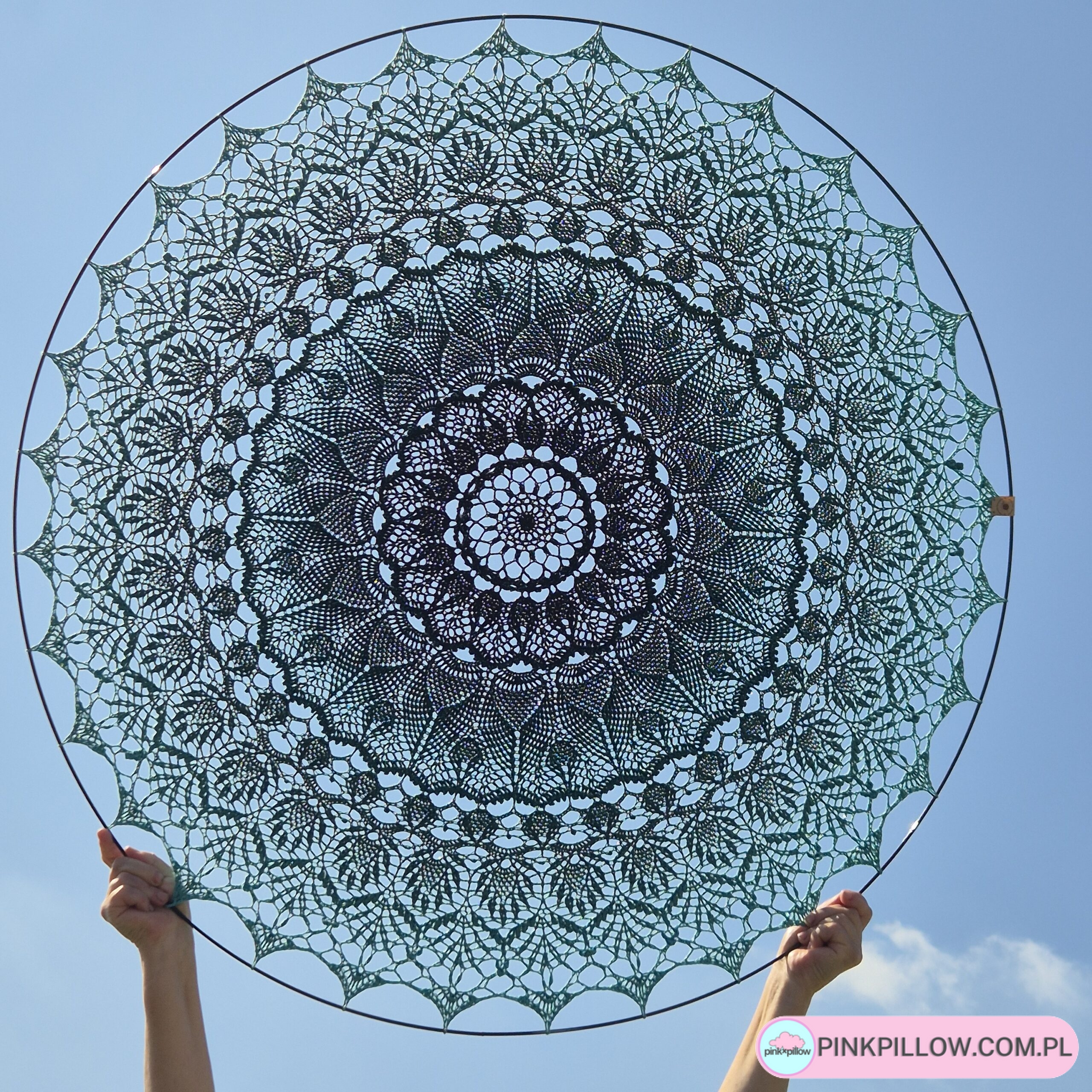 Mandala 100 cm Arcanoweave Turkusowa