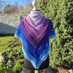 Chusta ombre "Maciejka" - Wymiary 180x80 cm