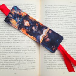 Welurowa Zakładka do książki - Wzór Czarownica 1