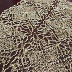 Serwetka na drutach - Kolor Stare Złoto