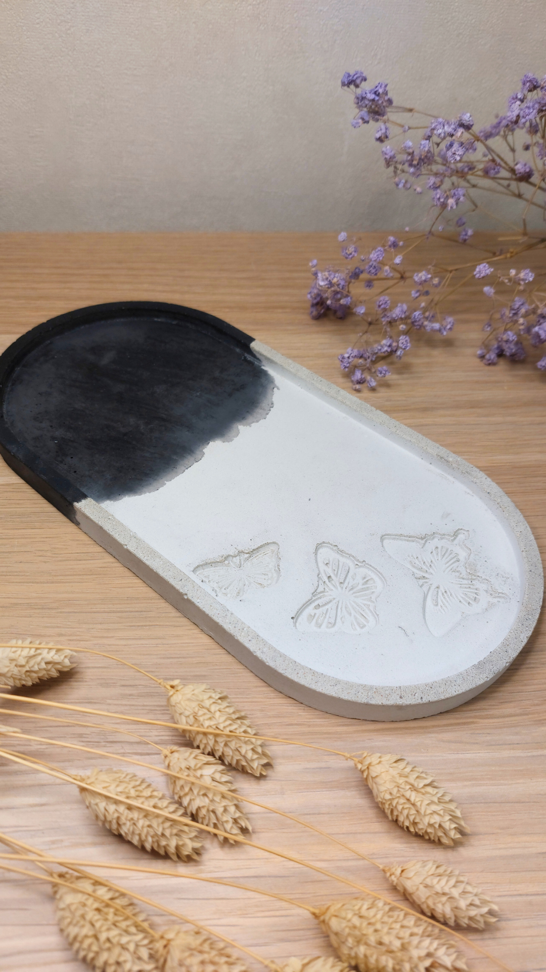 Dekoracyjna Taca Betonowa - Wzór Motylki - Różne Kolory - obrazek 9