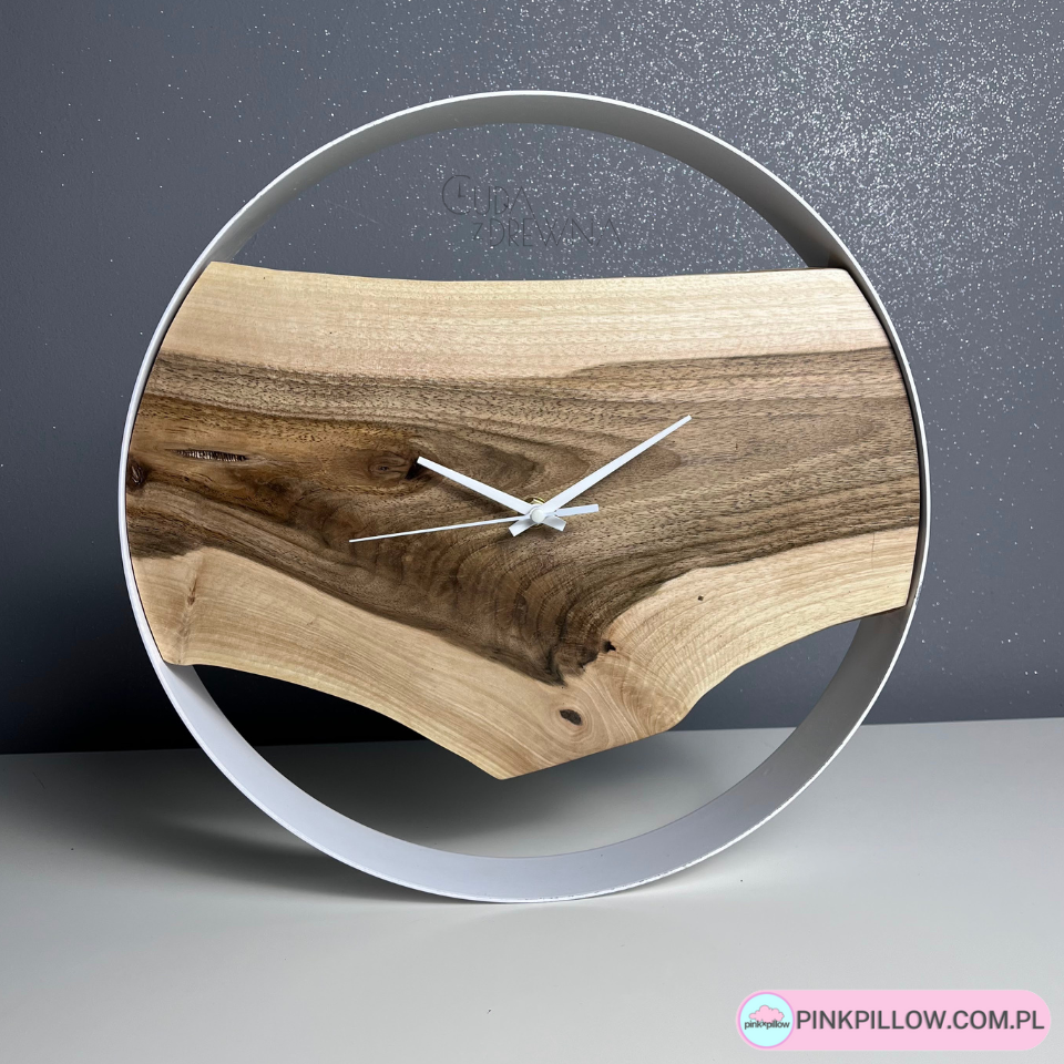 Drewniany zegar w Nowoczesnym stylu – Przód