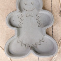 Świąteczny Talerzyk w kształcie Ciastka z betonu