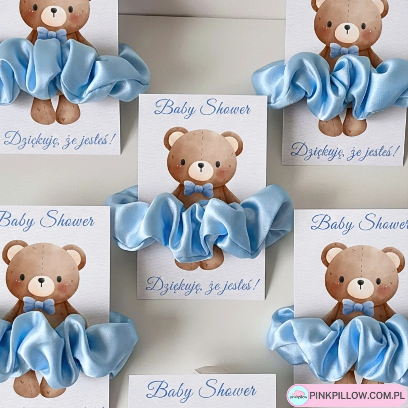 Gumka Scrunchies z Personalizacją na Baby Shower i Roczek