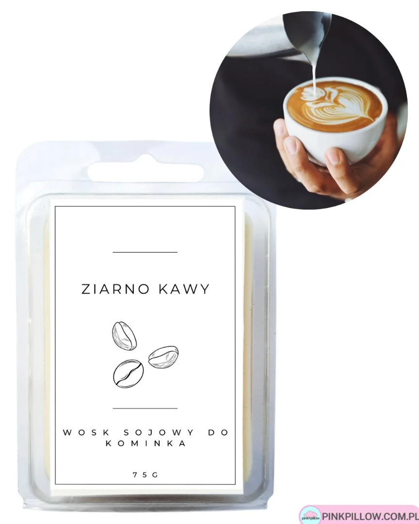 Wosk zapachowy do Kominka - Zapach Ziarno Kawy, Wanilia i Karmel