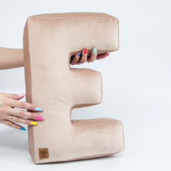 Poduszka Literka - Materiał Velvet - Różne Kolory