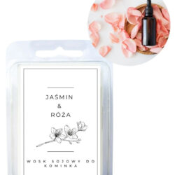Wosk sojowy do Kominka 75g - Zapach Jaśmin Róża