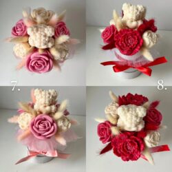 Flowerbox Kwiatowy z wosku sojowego - Różne Wzory