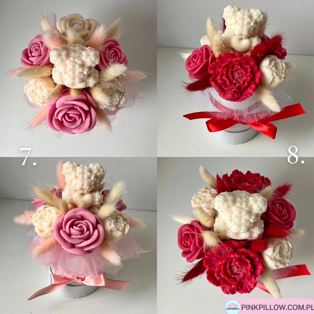 Flowerbox Kwiatowy z wosku sojowego - Różne Wzory