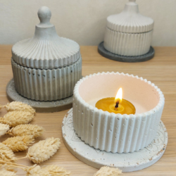 Heksagonalna szkatułka z Betonu architektonicznego