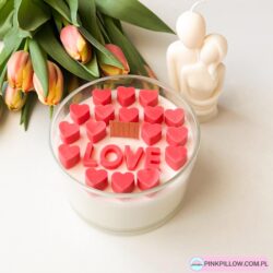 Świece na romantyczny wieczór - Napis LOVE - Różne Zapachy