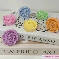 Świeca w kształcie Piwonii Chińskiej - Różne Kolory