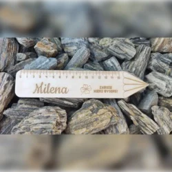 Grawerowana Drewniana Linijka z Imieniem