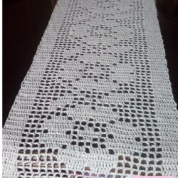 Bieżnik Szary - Wymiary 130 x 43 cm