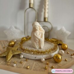 Świeca Figurka Matka z Dzieckiem - Kolor Biały