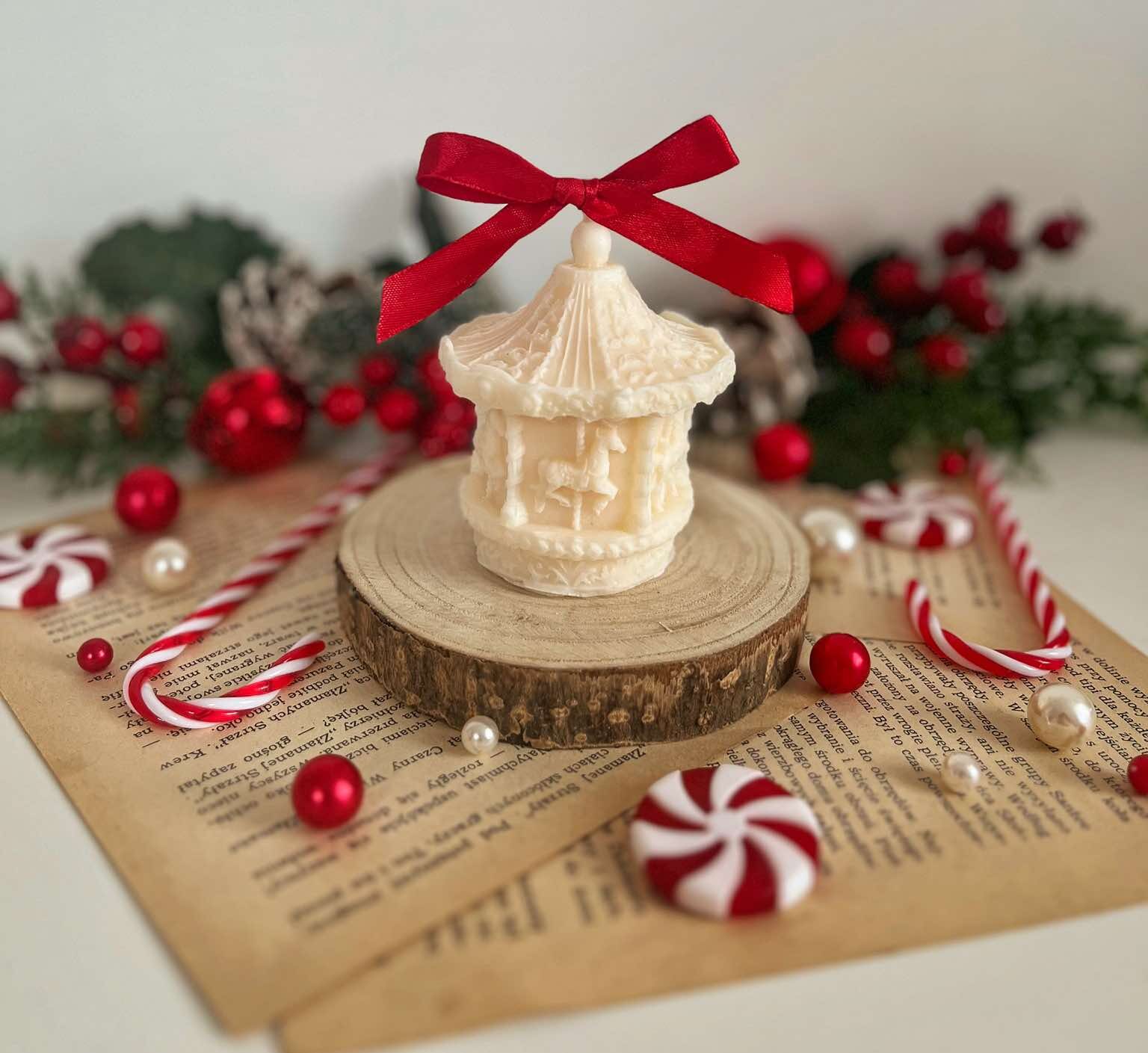 Świeca Karuzela/Pozytywka - Różne Kolory