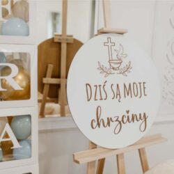 Grawerowana Tablica Powitalna na Chrzest Święty