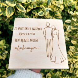 Pudełko z Prośbą o poprowadzenie do ołtarza dla Taty - Personalizowane