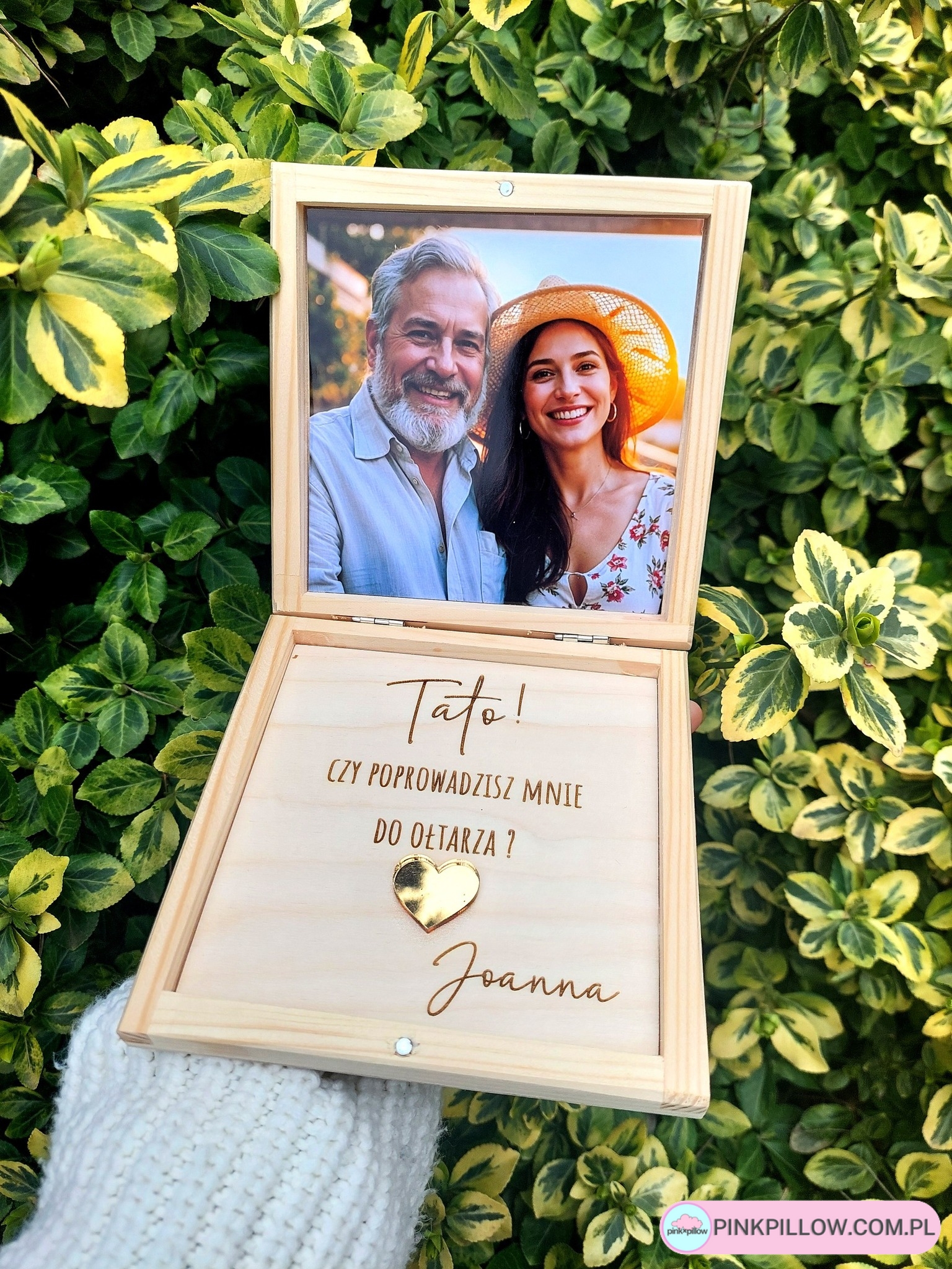 Pudełko z Prośbą o poprowadzenie do ołtarza dla Taty - Personalizowane - obrazek 2