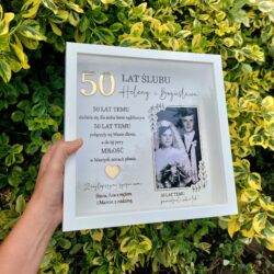 Personalizowany prezent Ramka na Rocznice Ślubu ze zdjęciem
