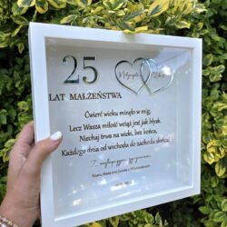 Personalizowany Prezent na Rocznice ślubu Ramka