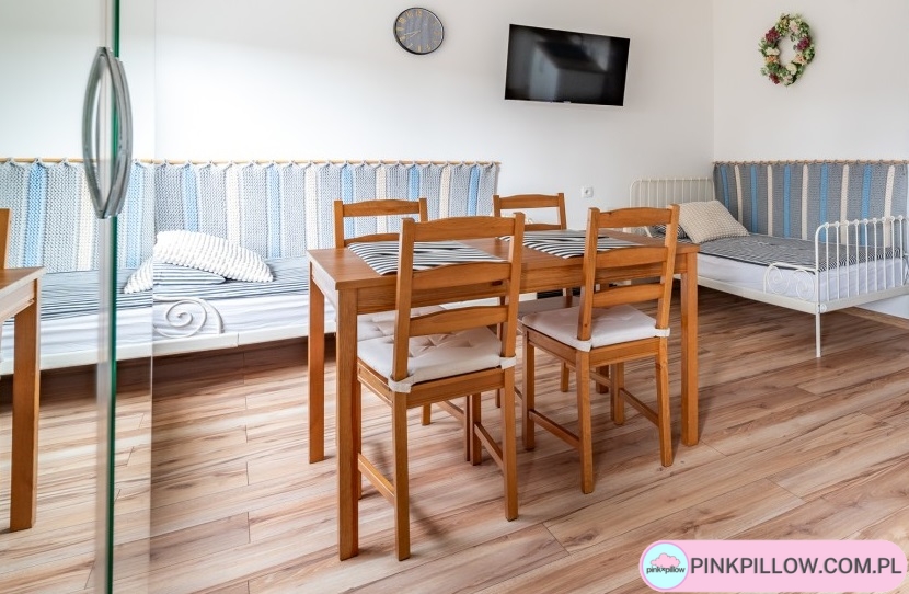 Kilim w paski na drutach - Wymiary 200x60 cm - obrazek 4