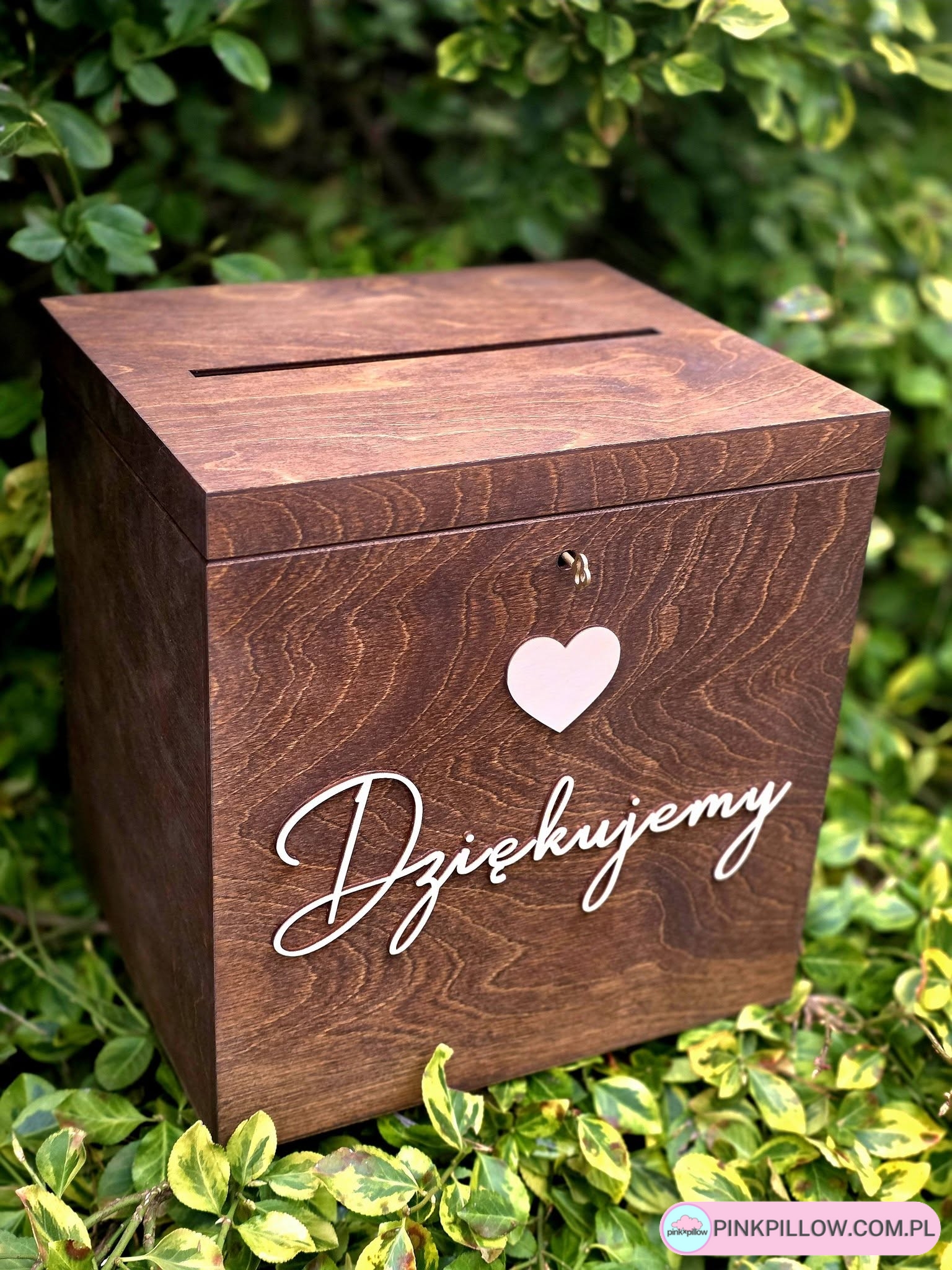 Drewniana Skrzynia/Pudełko na Koperty Ślubne
