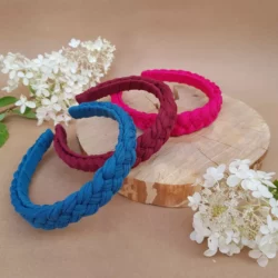 Opaska na głowę na szydełku Warkocz - Różne Kolory