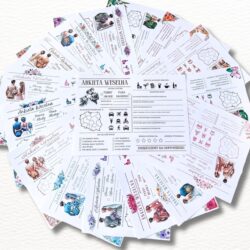 Ankiety na wesele dla gości Drukowane - Różne Kolory