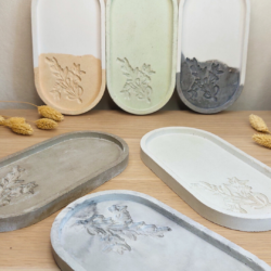 Taca do Łazienki z betonu - Wzór Gałązka - Różne Kolory