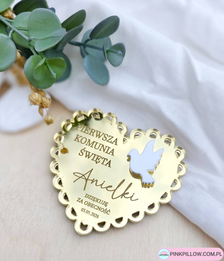 Prezenty dla Gości Komunijnych w formie Magnesu z Grawerem