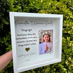 Personalizowana Pamiątka Pierwszej Komunii Świętej - Ramka ze zdjęciem