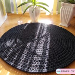 Dywan Okrągły Gładki "Classic Navy Blue" - Średnica 100 cm