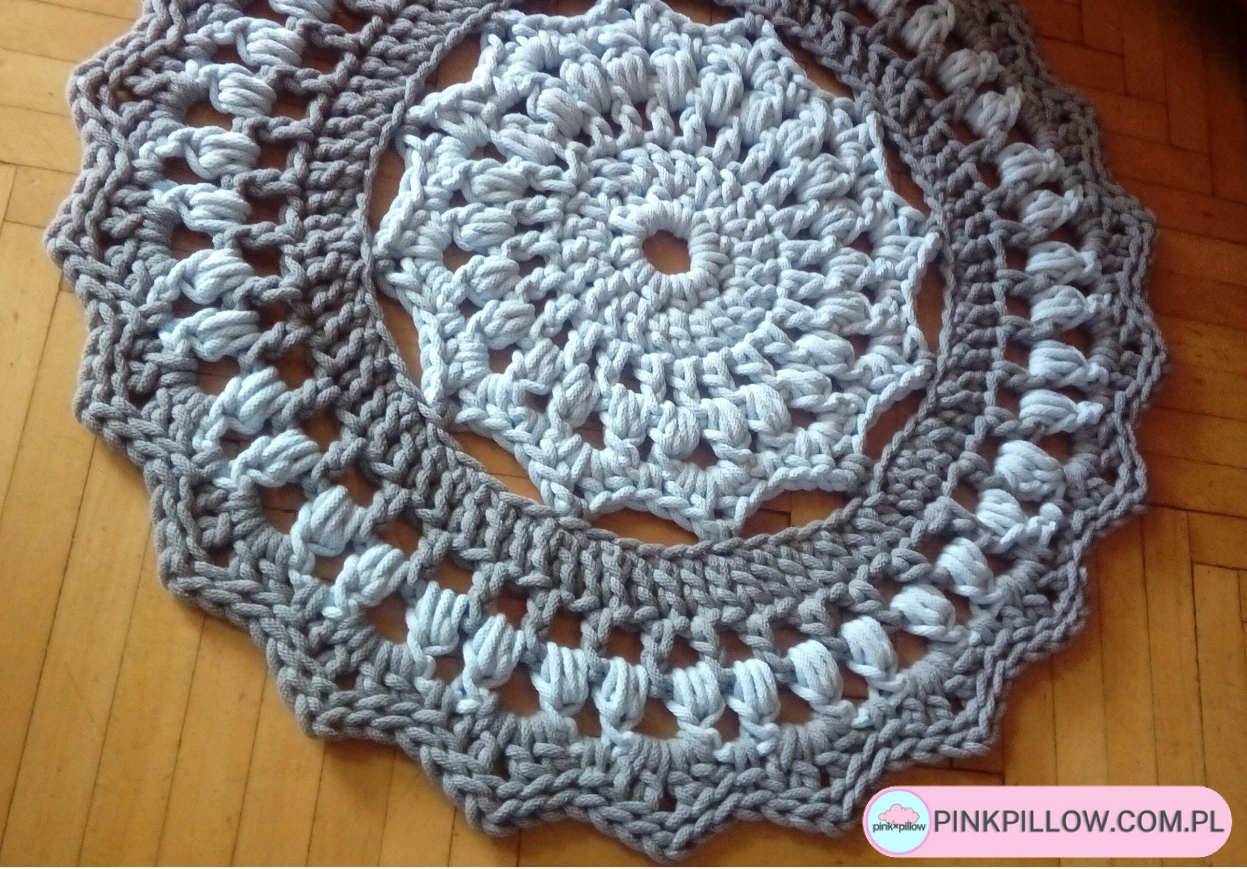 Dywan Mandalay sznurkowy, okrągły