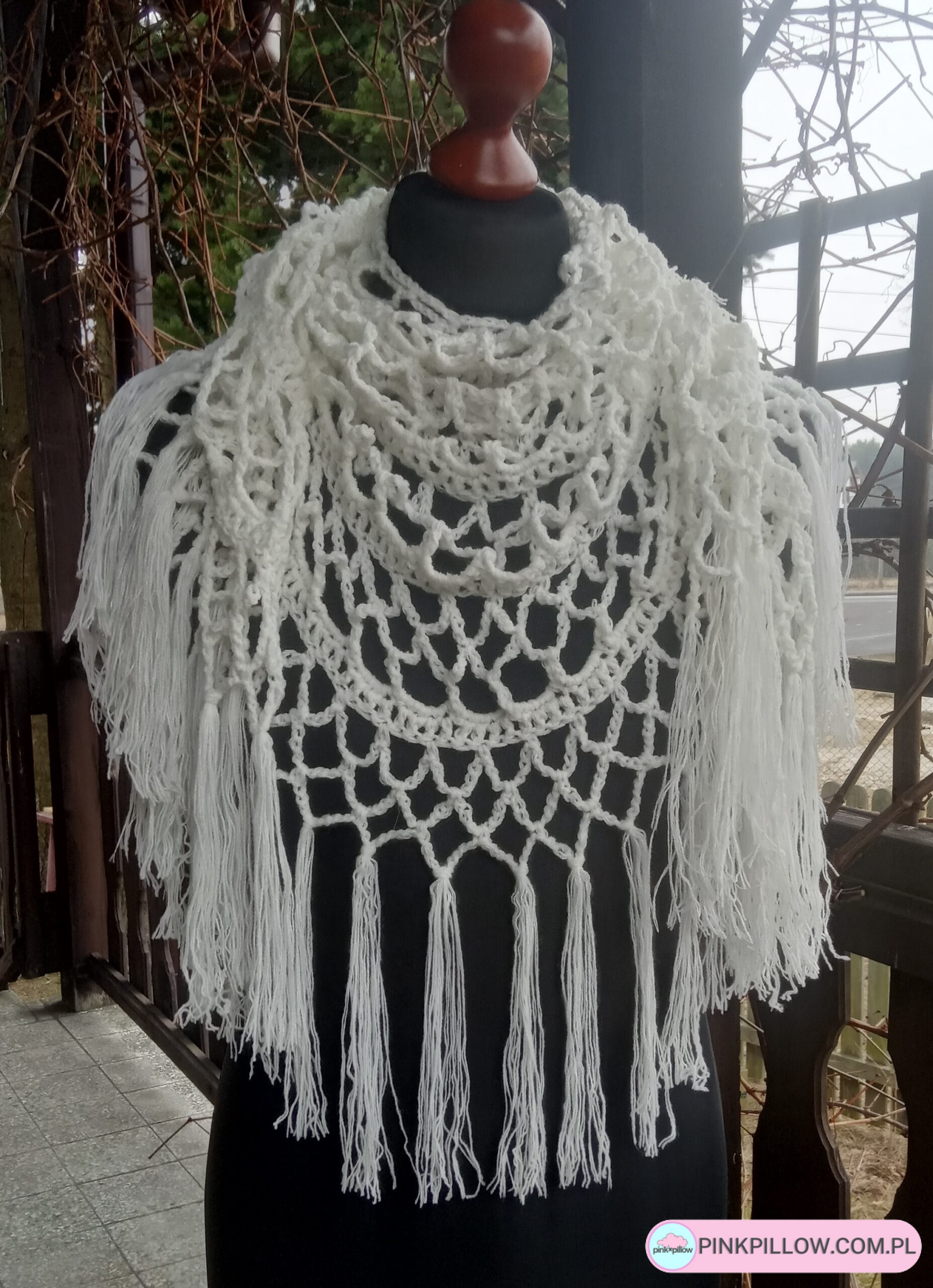 Chusta BOHO siateczkowa - Propozycja noszenia