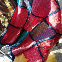 Kolorowy Kocyk z Kwadratów - Wymiary 75x95 cm