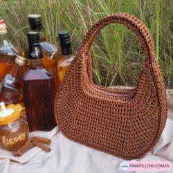 Elegancka Torebka do ręki ze sznurka - Różne Kolory