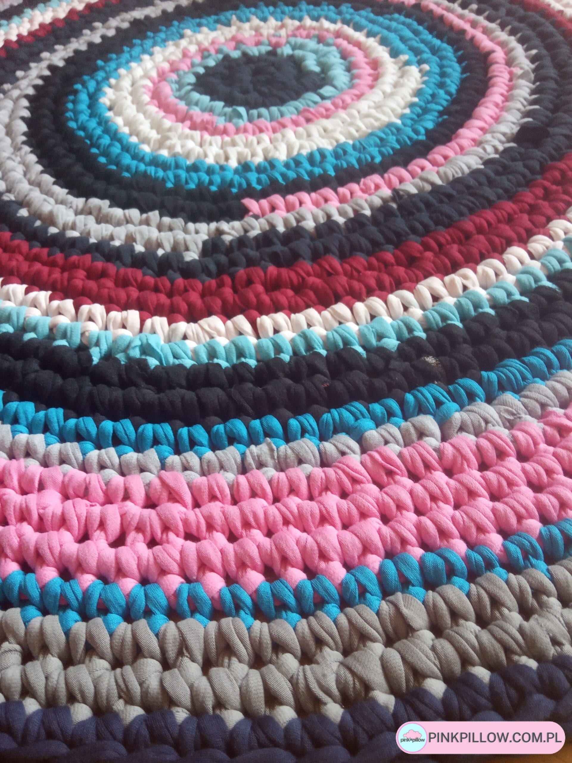 Dywan Rustykalny Zero Waste - Średnica 80 cm - obrazek 3