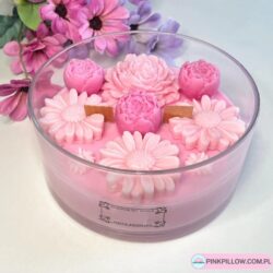 Świeca sojowa Kwiaty w szkle - Różne Zapachy