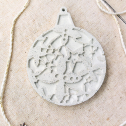 Bombka betonowa - Wzór Gwiazdki